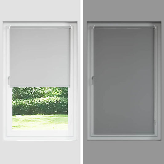 Rullegardin lystette 115x130 cm stoff bredde 110,7 cm polyester vidaXL