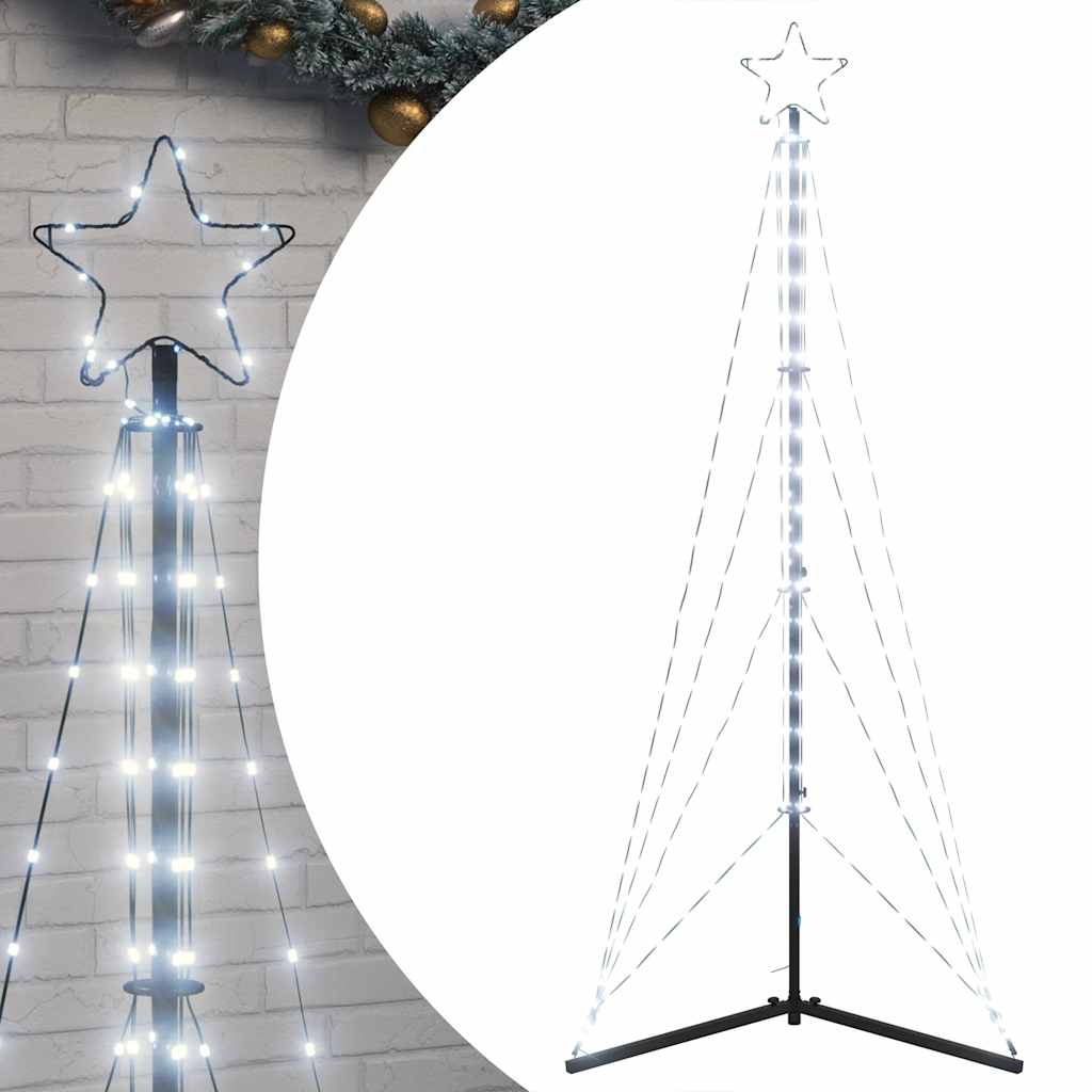 Juletrelys 363 LEDs kald hvit 182 cm