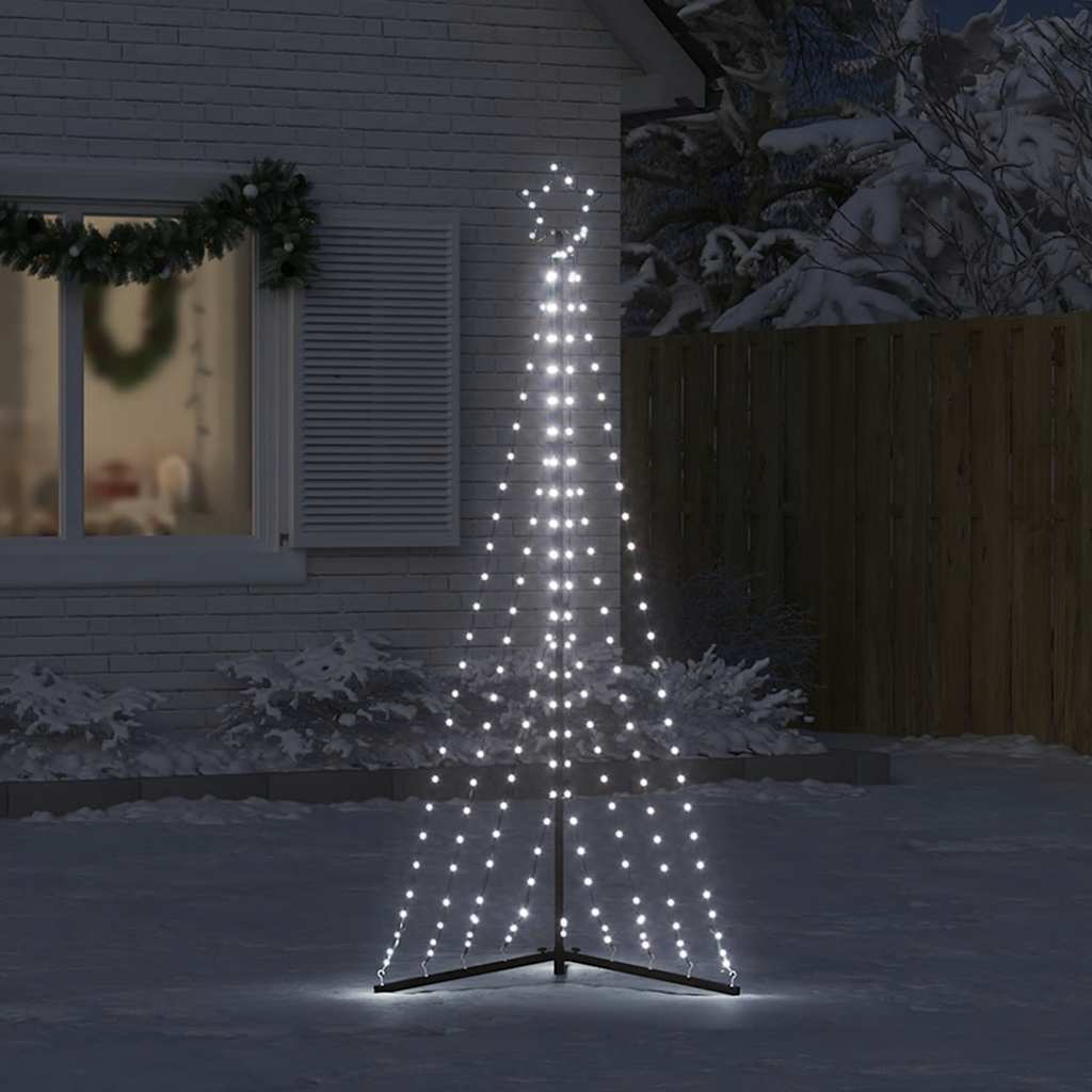 Juletrelys 339 LEDs kald hvit 182 cm