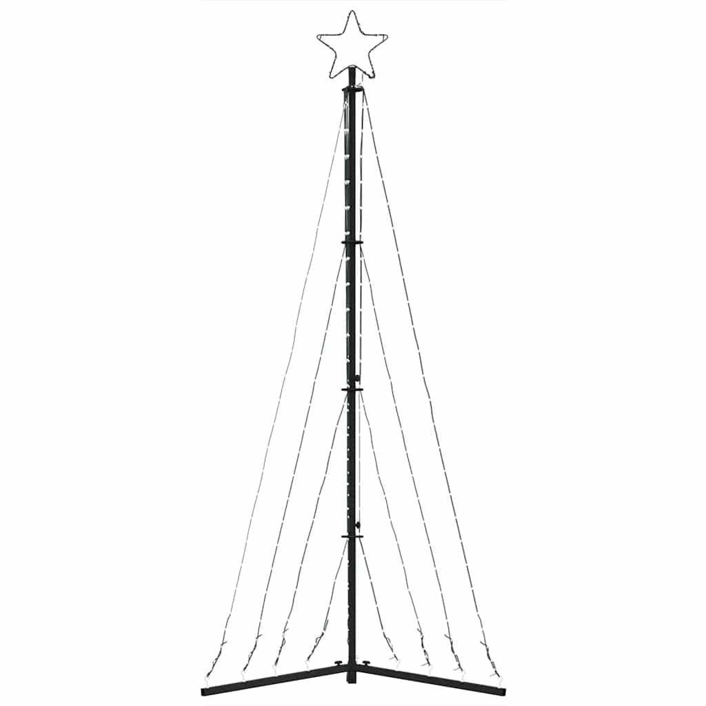 Juletrelys 339 LEDs kald hvit 182 cm