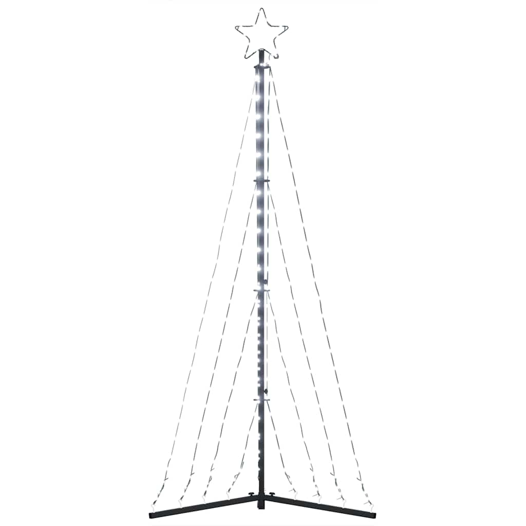 Juletrelys 339 LEDs kald hvit 182 cm