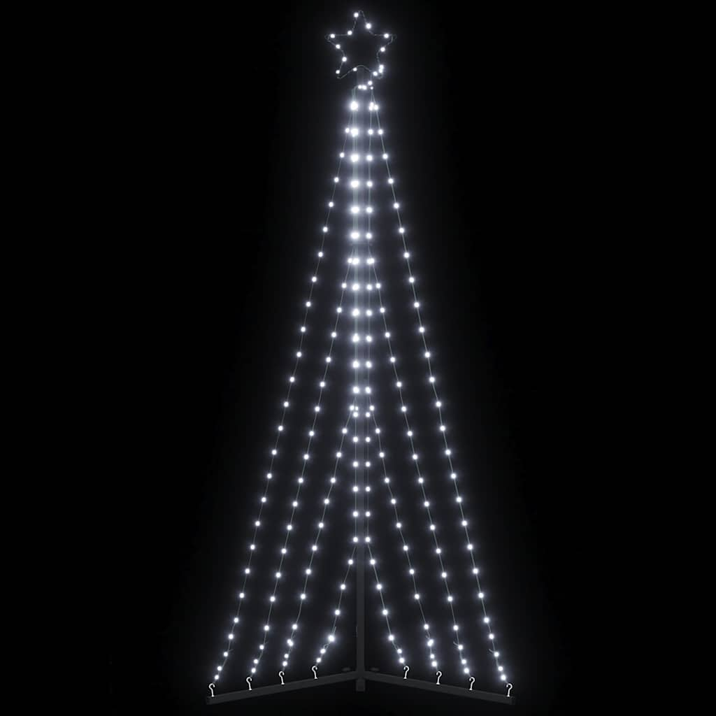 Juletrelys 339 LEDs kald hvit 182 cm