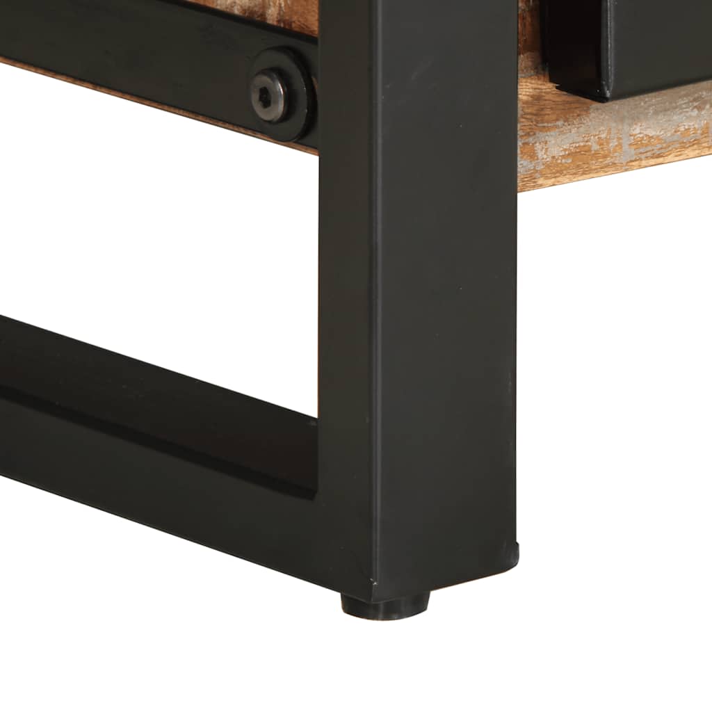 Salongbord flerfarget 90x50x36 cm gjenvunnet heltre