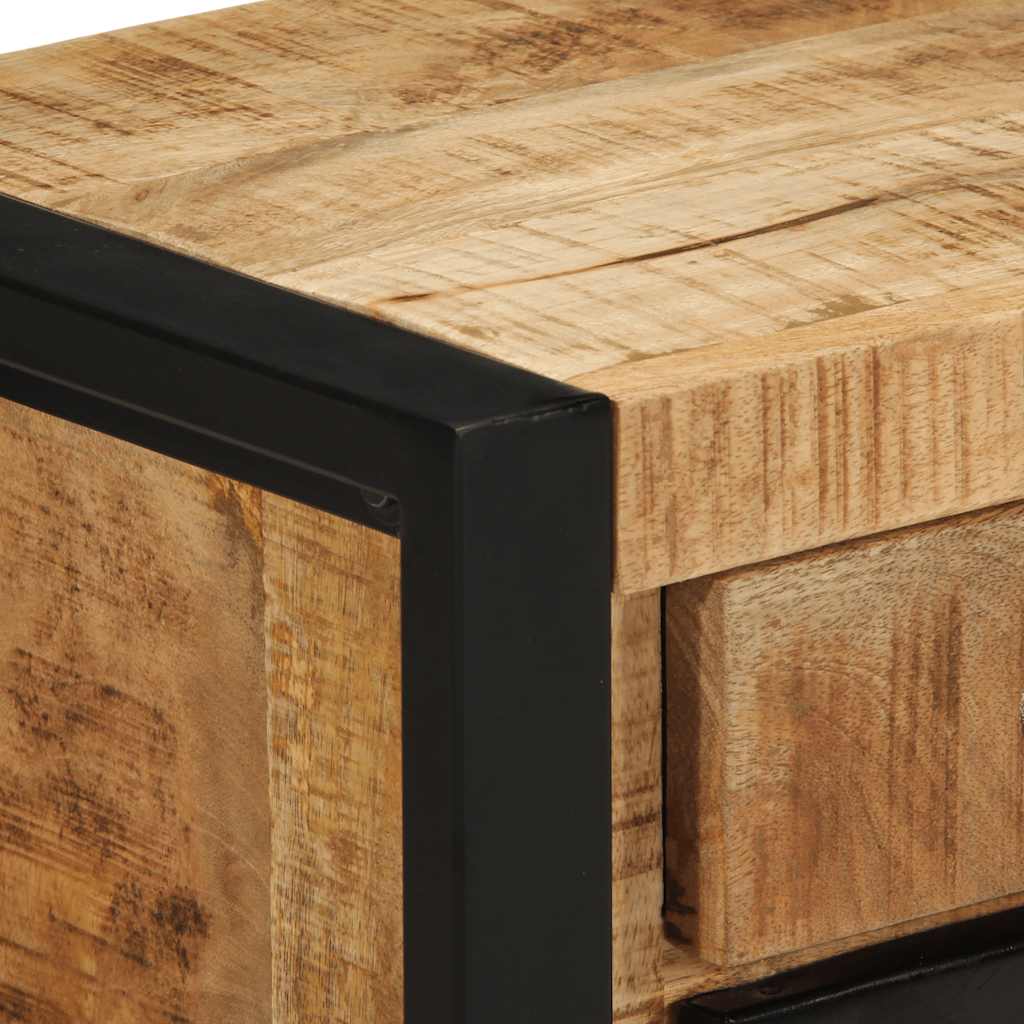 Nattbord 40x30x50 cm grovt heltre mangotre