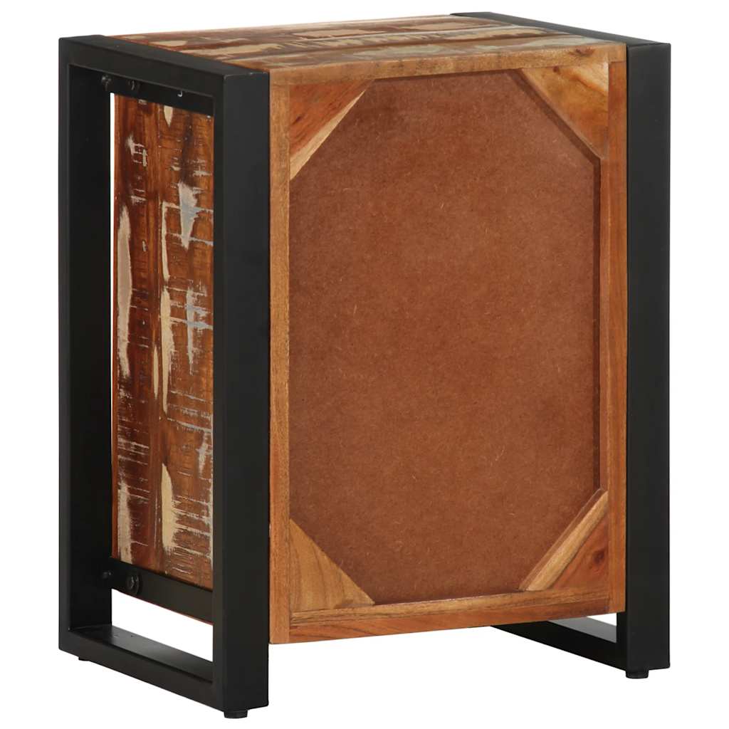 Nattbord flerfarget 40x30x50 cm gjenvunnet heltre