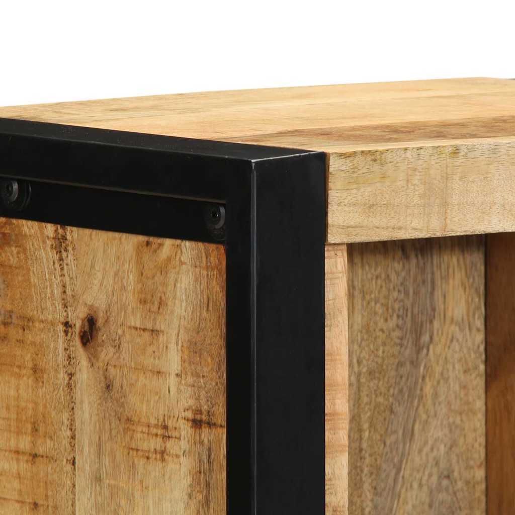 Nattbordskap med hylle Brun 40 x 30 x 80 cm Massivt mangotre