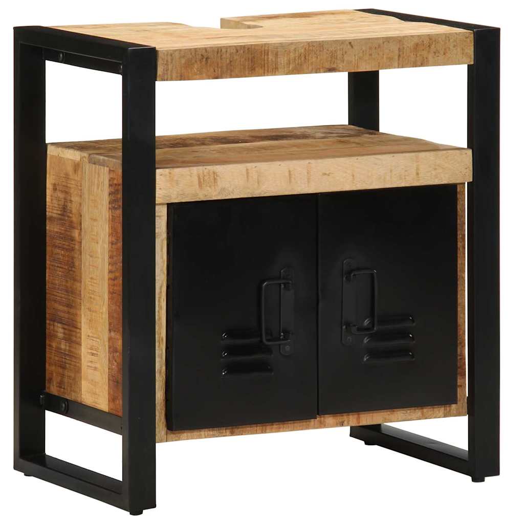 Baderomsskap med hylle Brun 55 x 35 x 60 cm Massiv mango tre