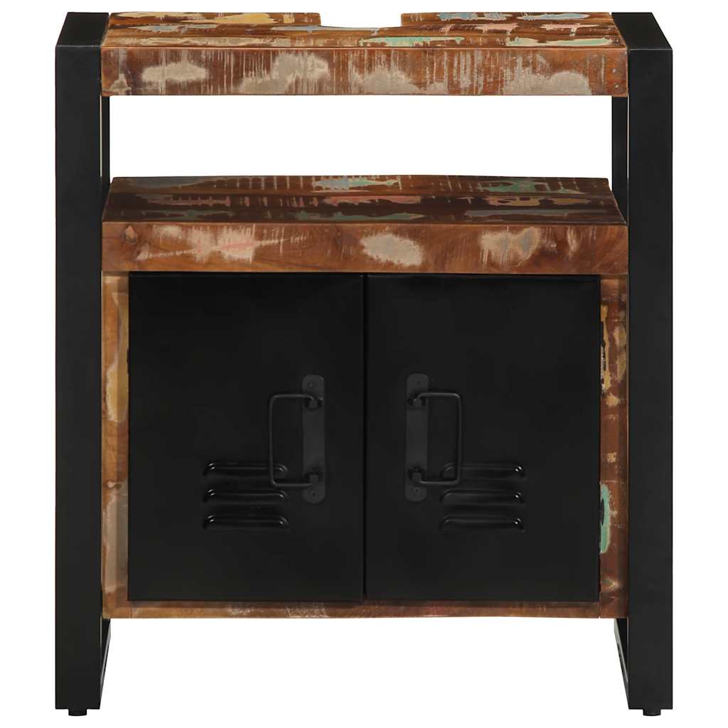Baderomsvaskskap 55x35x60 cm gjenvunnet heltre