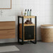 Baderomsskap med hylle Brun 40 x 35 x 75 cm Massiv mango tre
