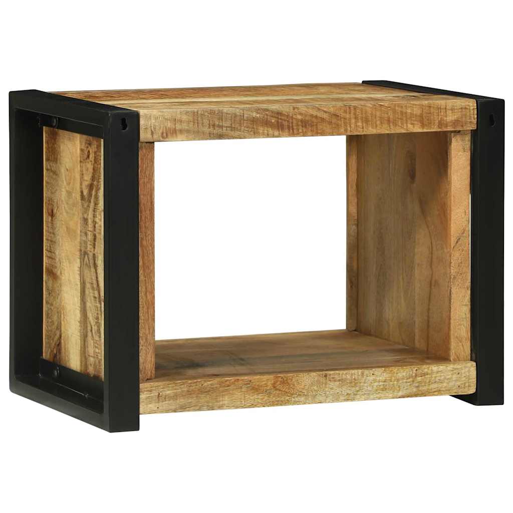 Veggcube med lagring Brun 55 x 35 x 40 cm Massiv mango tre