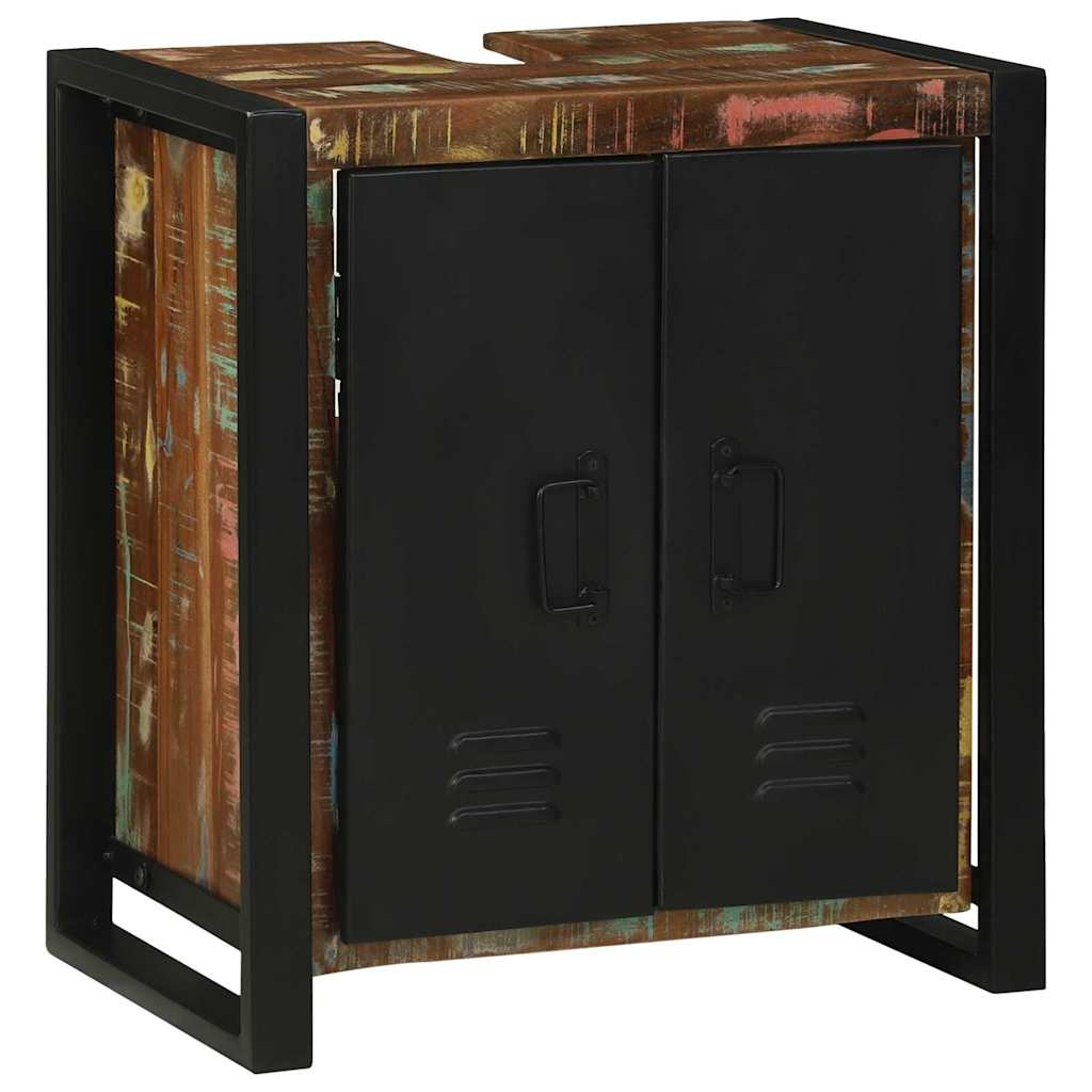 Vaskeskap med hylle Brun 55 x 35 x 60 cm Massiv Reclaim Tre