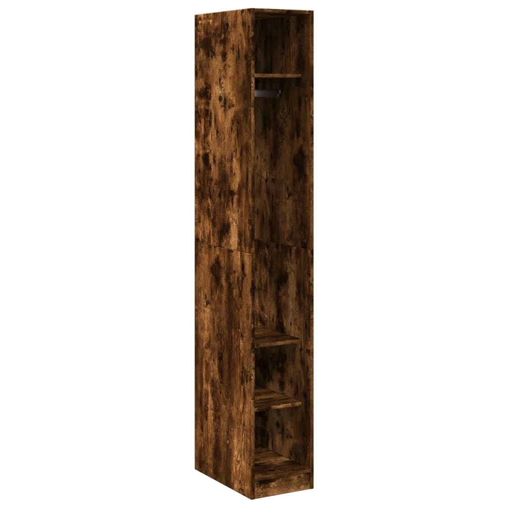 Garderobe røkt eik 30x50x200 cm konstruert tre