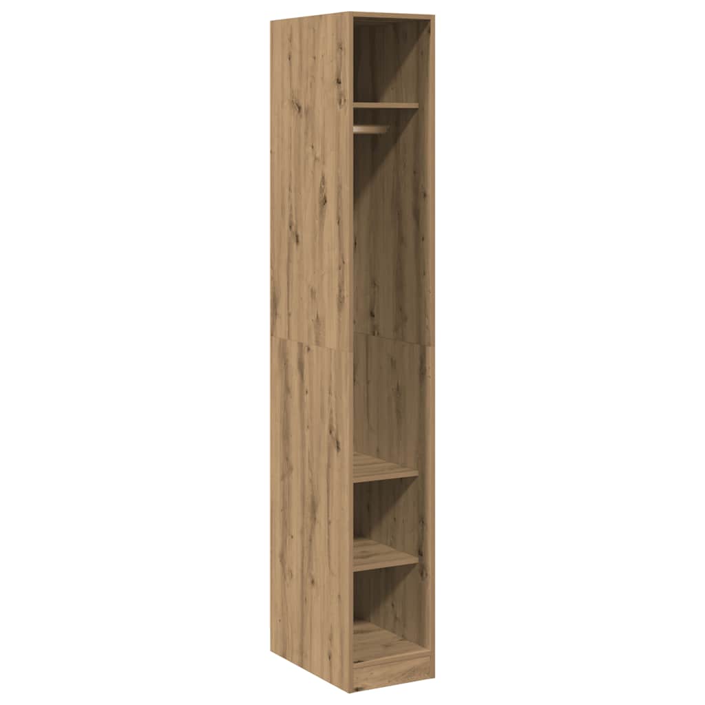 Garderobe artisan eik 30x50x200 cm konstruert tre