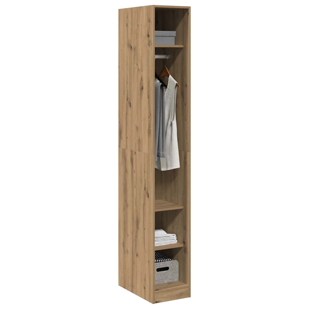 Garderobe artisan eik 30x50x200 cm konstruert tre