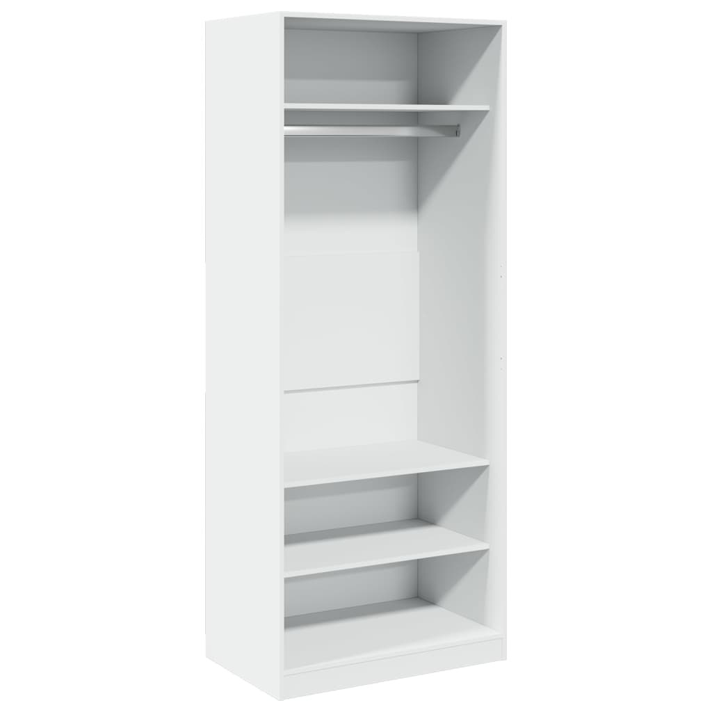 Garderobe hvit 80x50x200 cm konstruert tre vidaXL