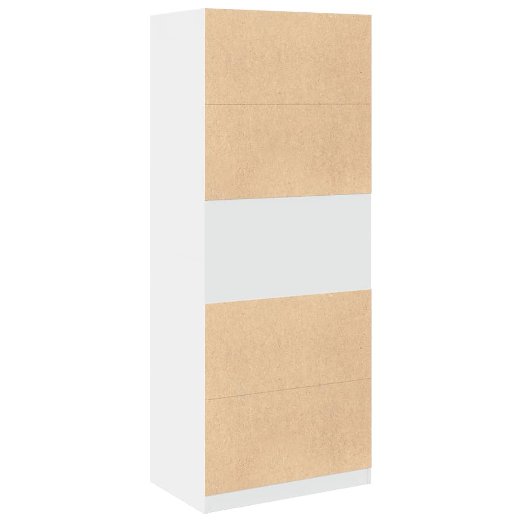 Garderobe hvit 80x50x200 cm konstruert tre vidaXL