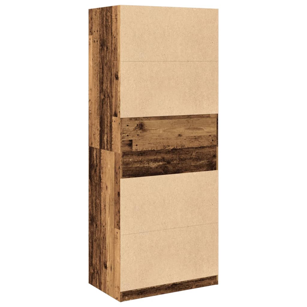 Garderobe gammelt tre 80x50x200 cm konstruert tre