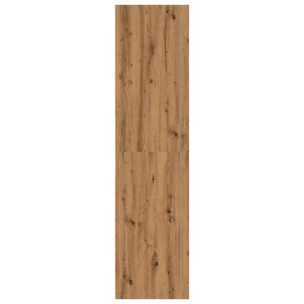 Garderobe artisan eik 80x50x200 cm konstruert tre