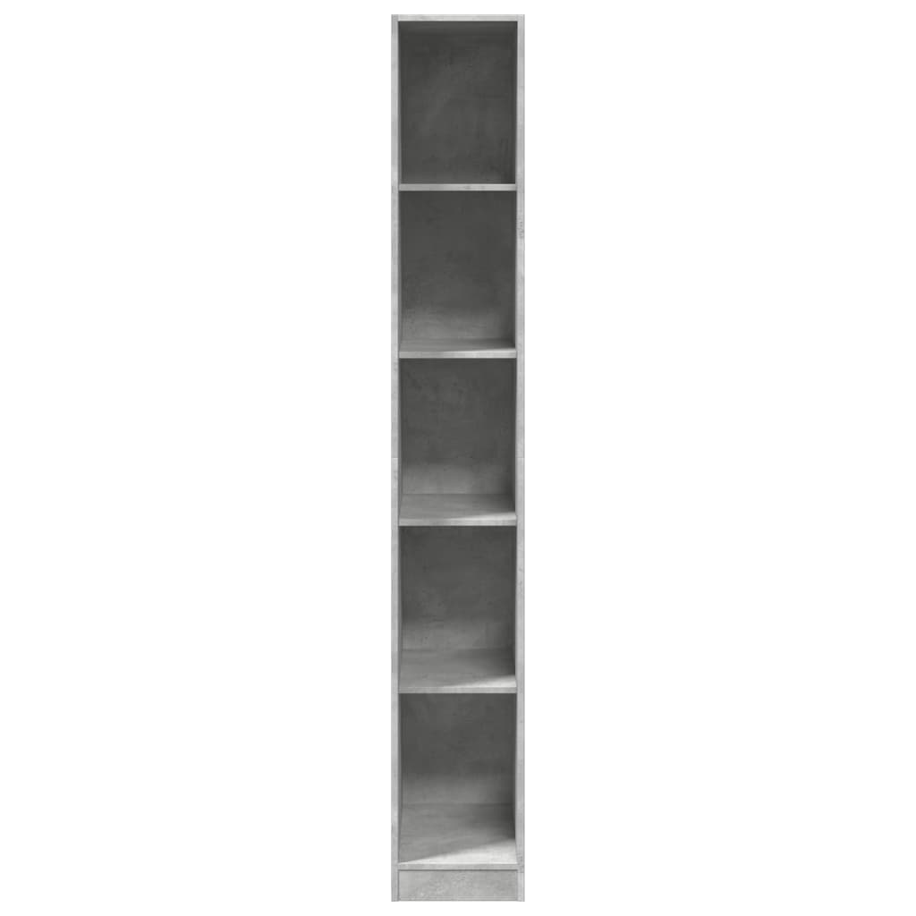 Garderobe betonggrå 30x50x200 cm konstruert tre