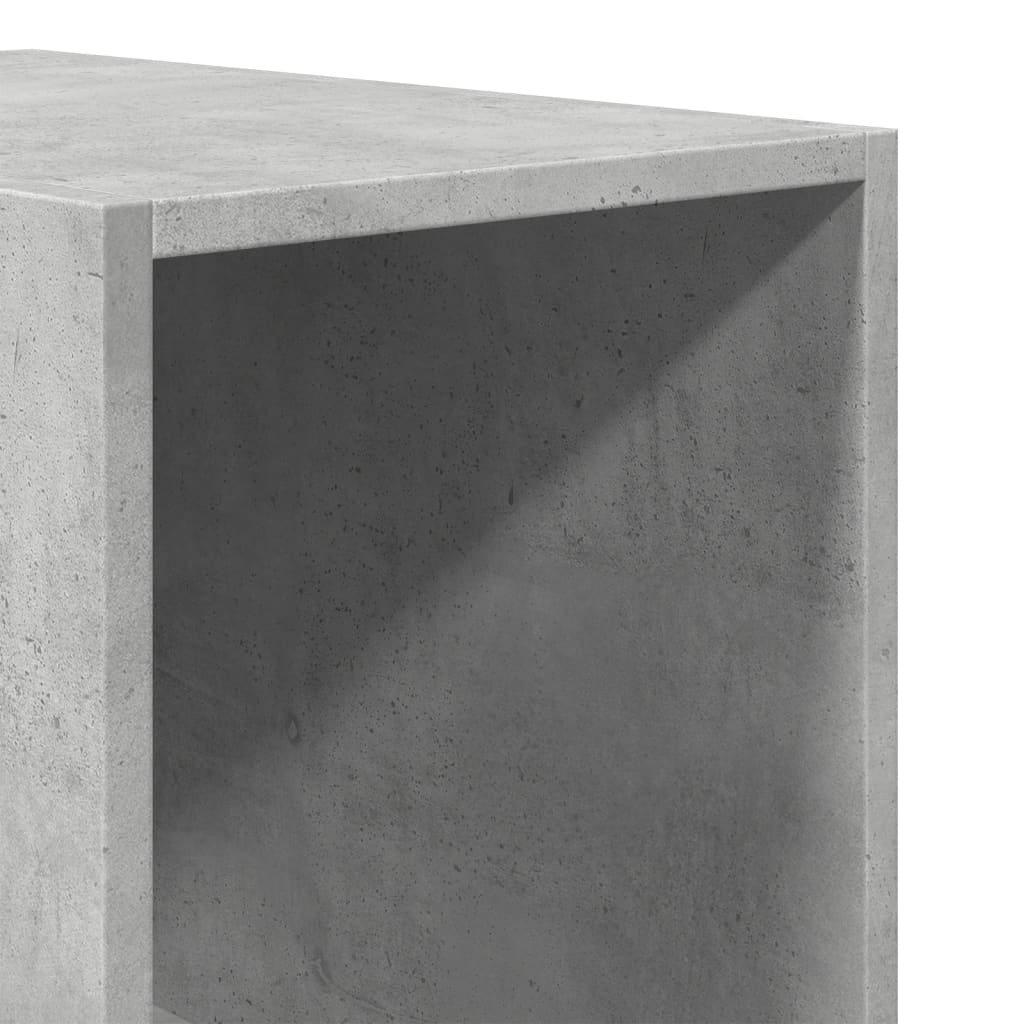 Garderobe betonggrå 30x50x200 cm konstruert tre