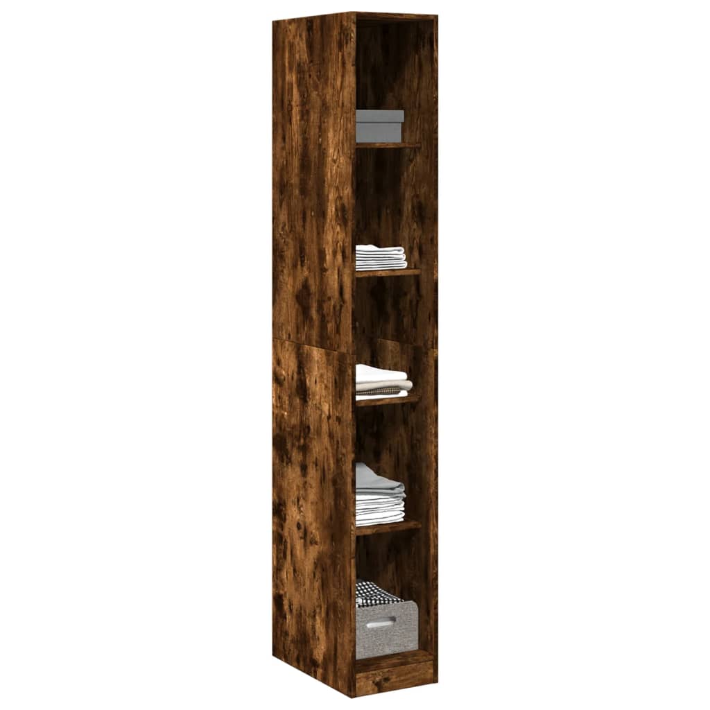 Garderobe røkt eik 30x50x200 cm konstruert tre