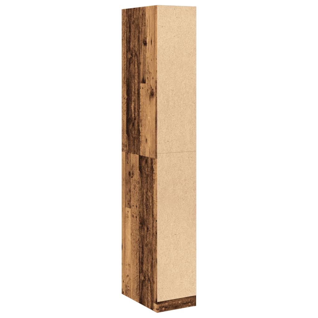 Garderobe gammelt tre 30x50x200 cm konstruert tre