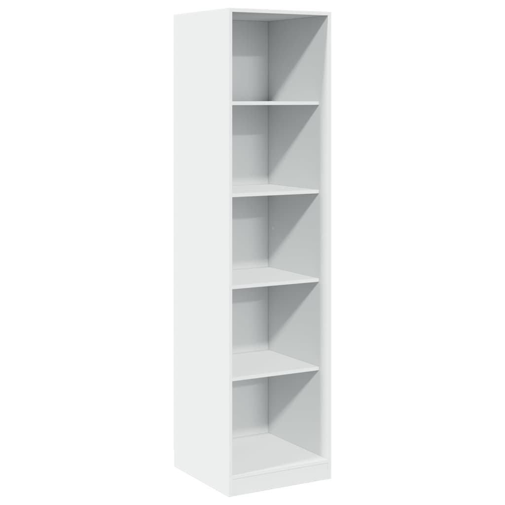 Garderobe hvit 50x50x200 cm konstruert tre