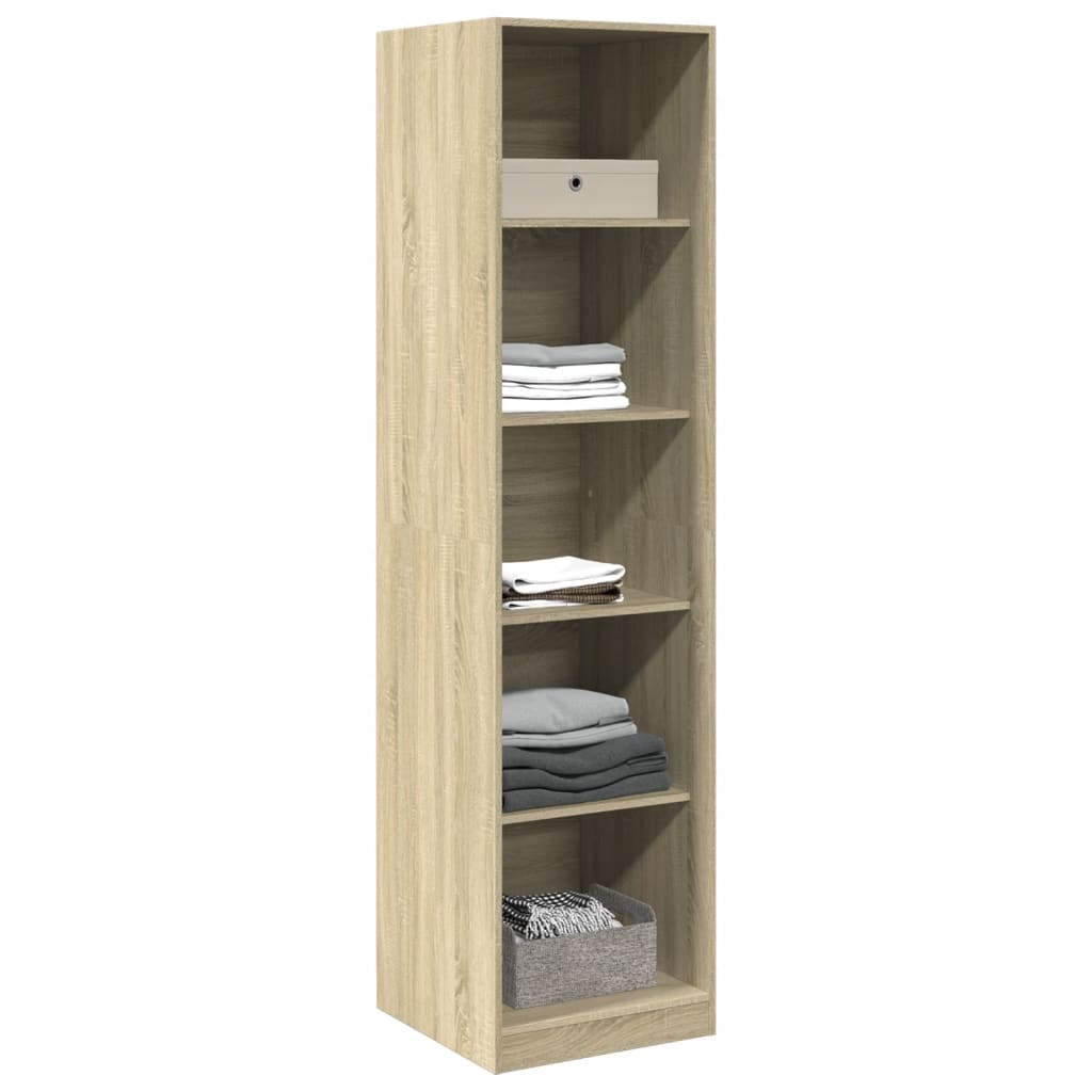 Garderobe sonoma eik 50x50x200 cm konstruert tre