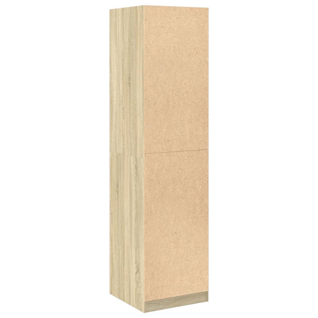 Garderobe sonoma eik 50x50x200 cm konstruert tre