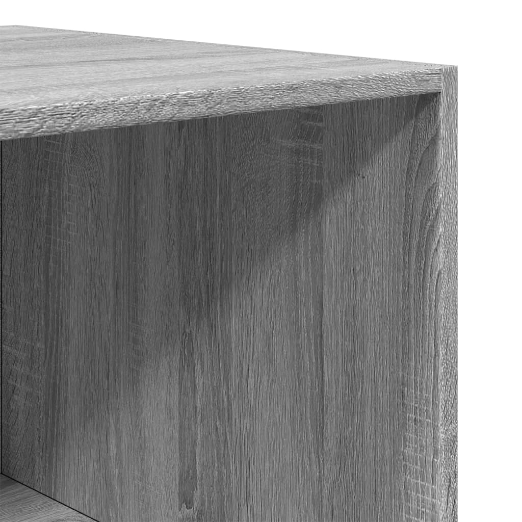 Garderobe grå sonoma 50x50x200 cm konstruert tre