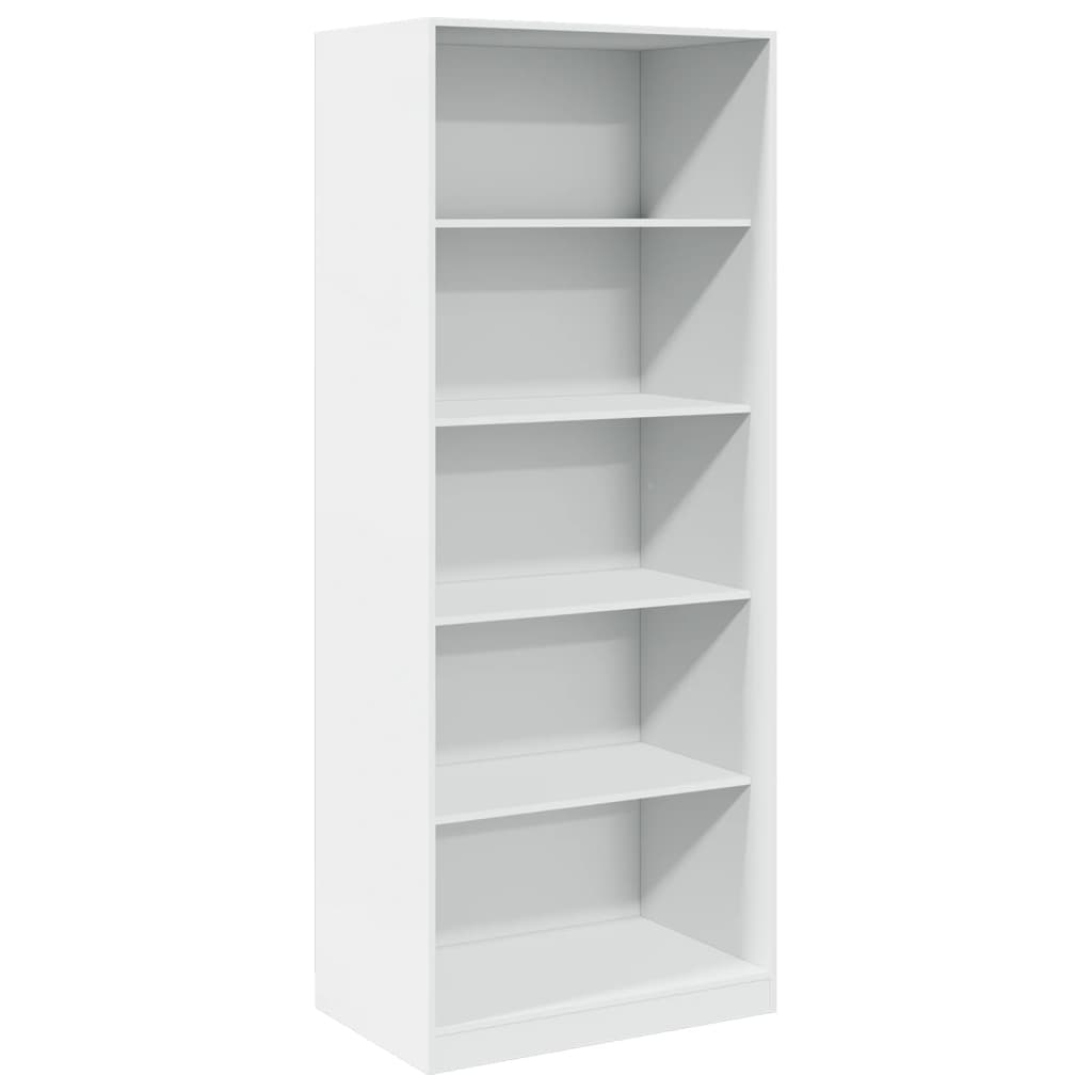 Garderobe hvit 80x50x200 cm konstruert tre