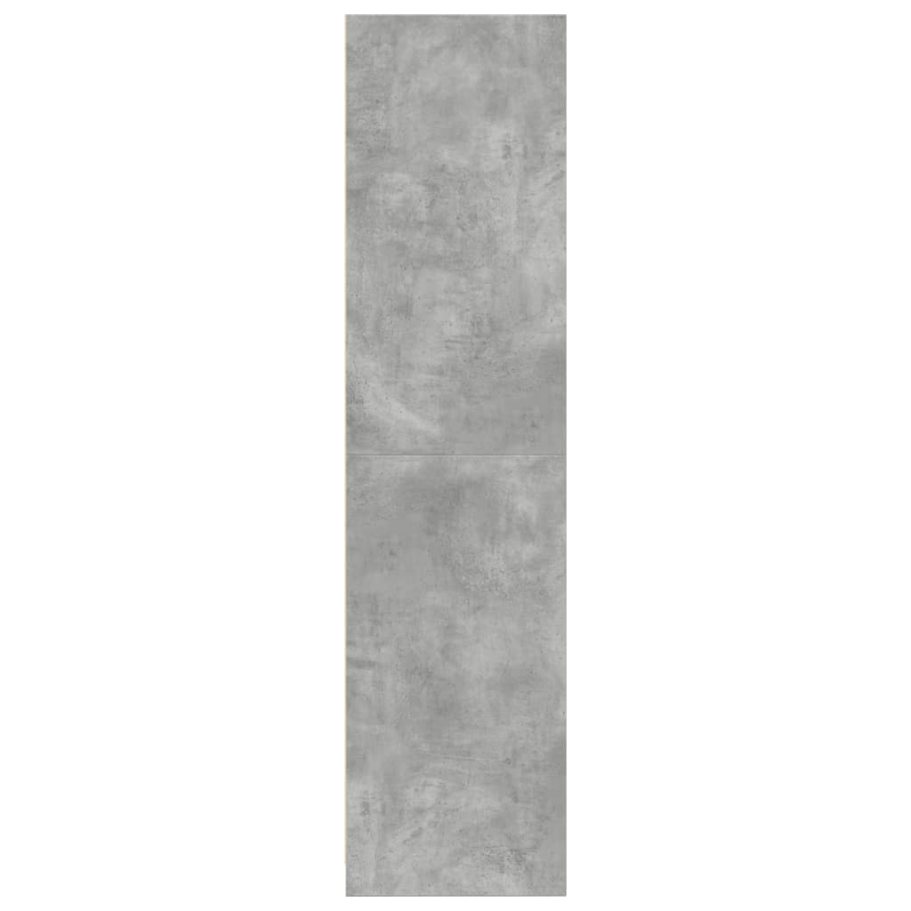 Garderobe betonggrå 80x50x200 cm konstruert tre