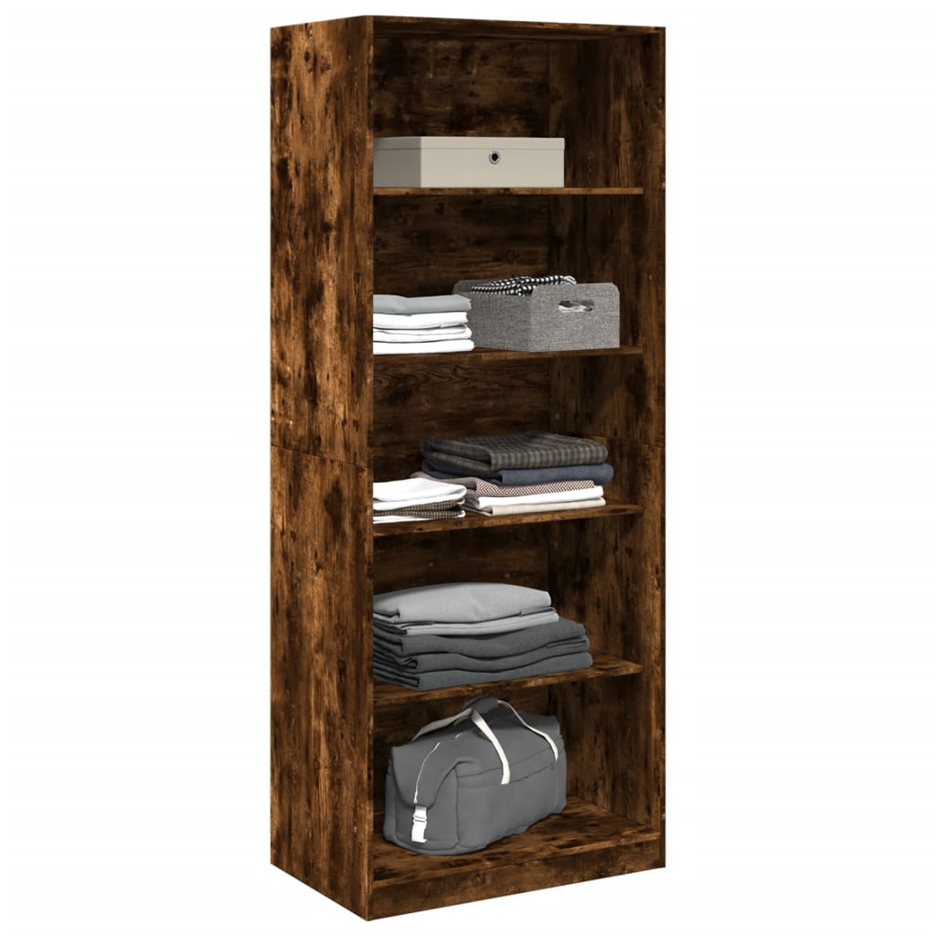 Garderobe røkt eik 80x50x200 cm konstruert tre