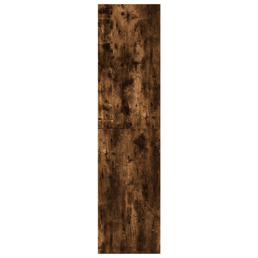 Garderobe røkt eik 80x50x200 cm konstruert tre