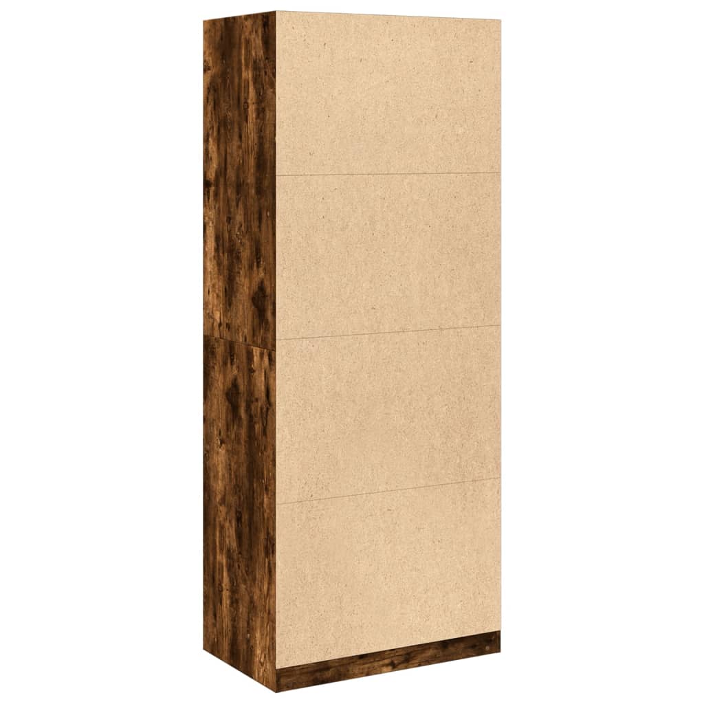 Garderobe røkt eik 80x50x200 cm konstruert tre