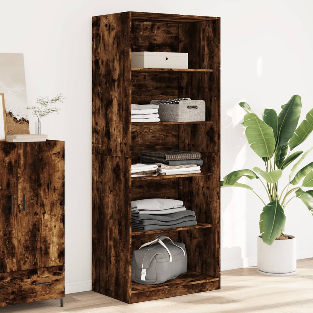 Garderobe røkt eik 80x50x200 cm konstruert tre
