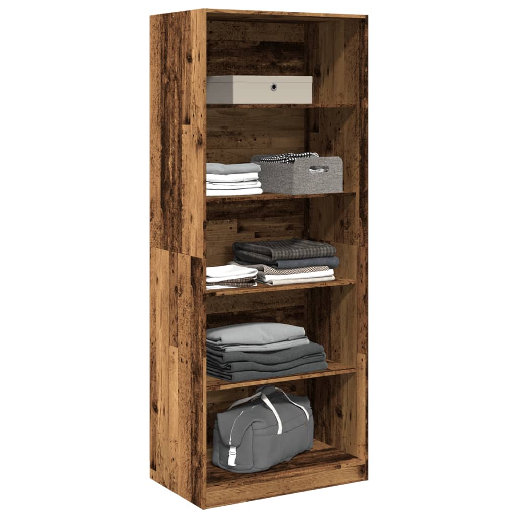 Garderobe gammelt tre 80x50x200 cm konstruert tre