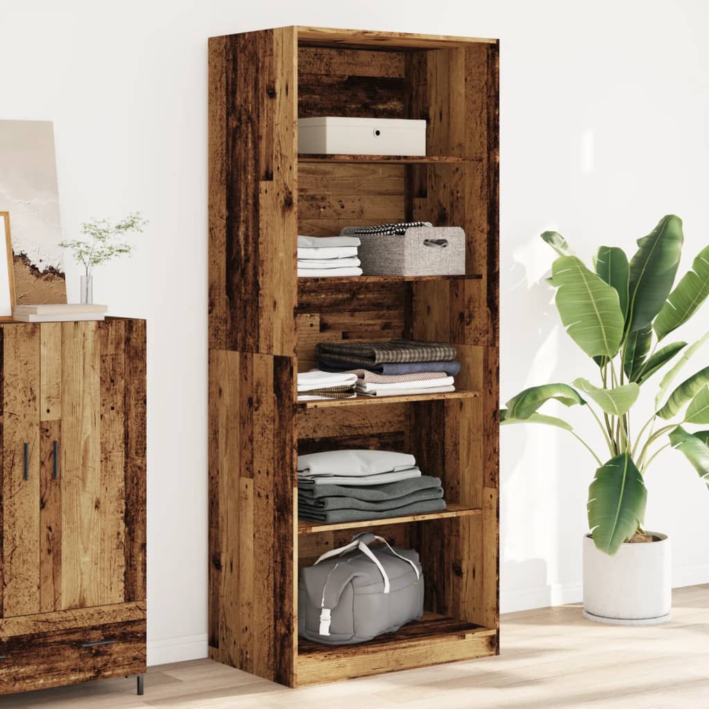 Garderobe gammelt tre 80x50x200 cm konstruert tre