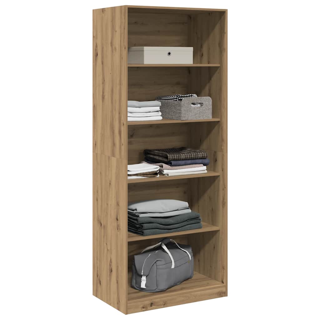 Garderobe artisan eik 80x50x200 cm konstruert tre