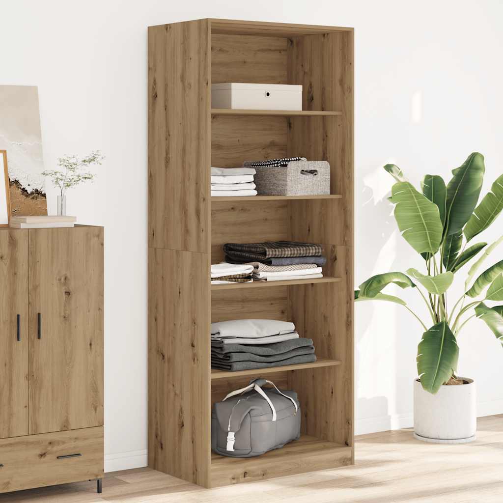 Garderobe artisan eik 80x50x200 cm konstruert tre