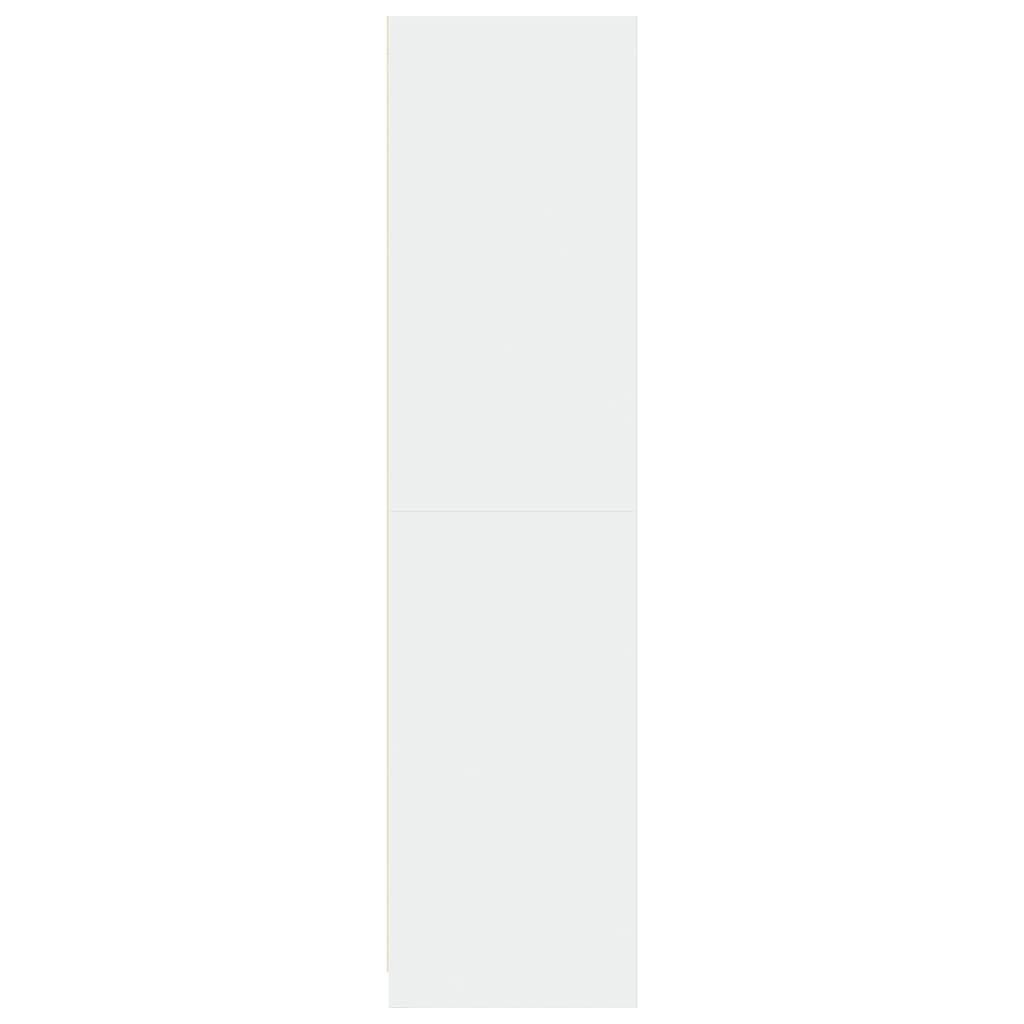 Garderobeskap hvit 100x50x200 cm sponplate vidaXL