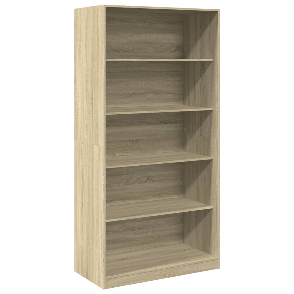 Garderobe sonoma eik 100x50x200 cm sponplate vidaXL