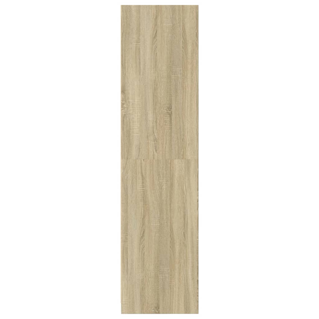 Garderobe sonoma eik 100x50x200 cm sponplate vidaXL