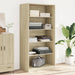 Garderobe sonoma eik 100x50x200 cm sponplate vidaXL