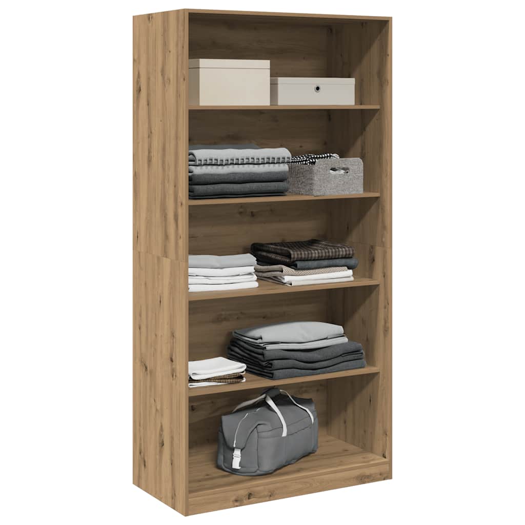 Garderobe artisan eik 100x50x200 cm konstruert tre vidaXL