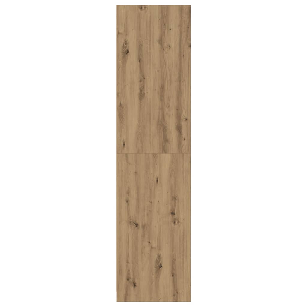 Garderobe artisan eik 100x50x200 cm konstruert tre vidaXL