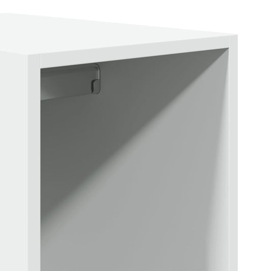 Garderobe hvit 30x50x200 cm konstruert tre