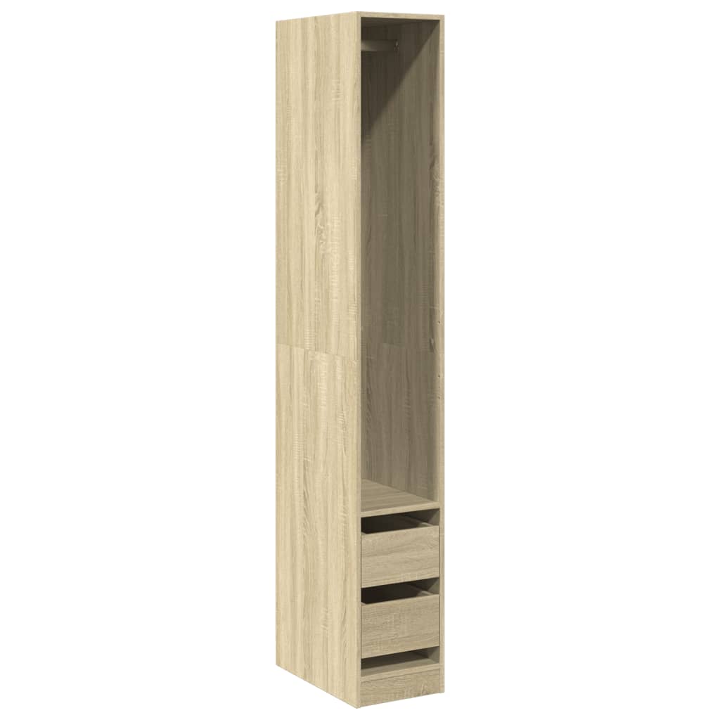Garderobe sonoma eik 30x50x200 cm konstruert tre