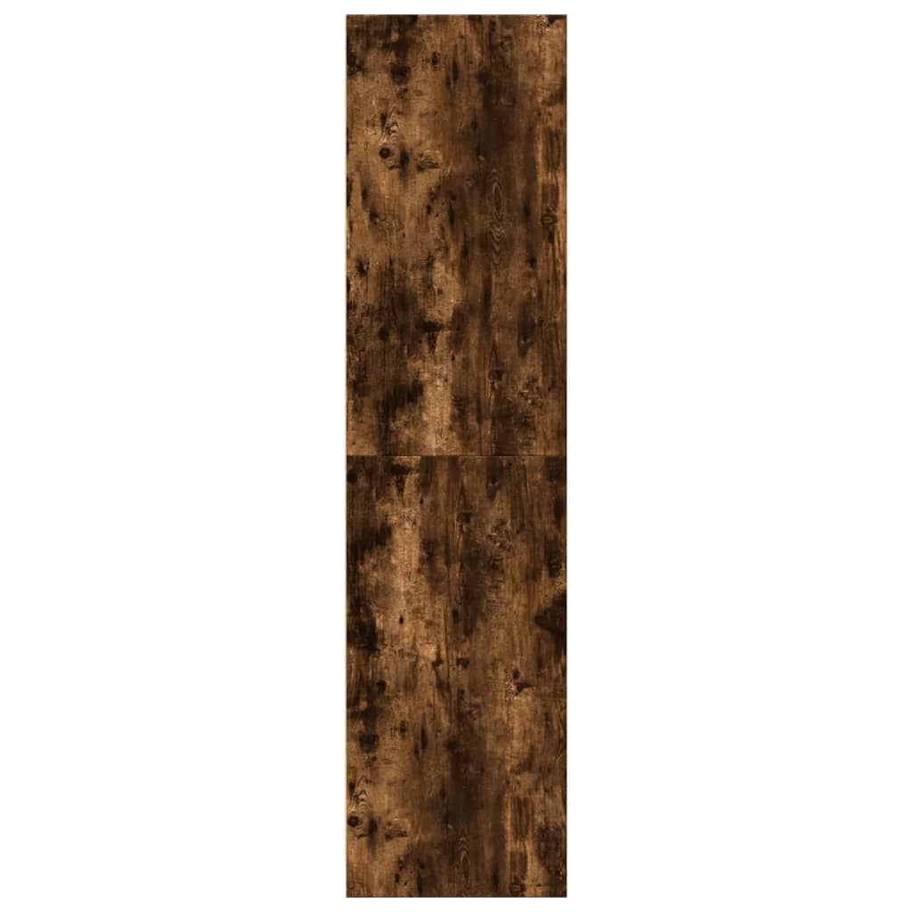 Garderobe røkt eik 30x50x200 cm konstruert tre