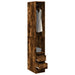 Garderobe røkt eik 30x50x200 cm konstruert tre